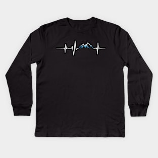 Heartbeat - Mountain Kids Long Sleeve T-Shirt